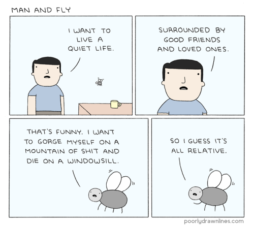 pdlcomics:  Man and Fly 