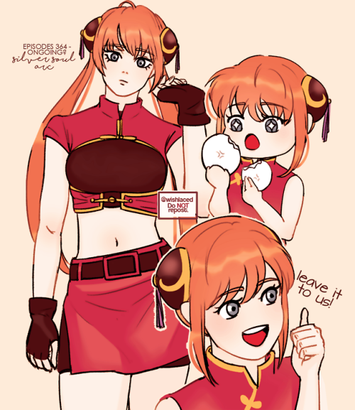wishlaced:gintama comes back in 9 days so i have to draw my all-time favorite shounen heroine !!