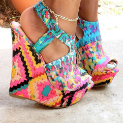 myshoebazar:  Tribal Wedges 😍😍 Yes or No?