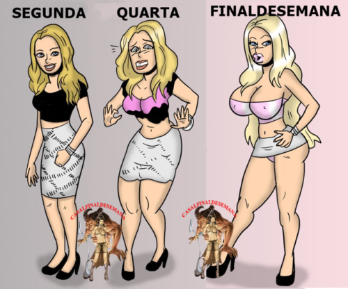 Assim é a semana da minha esposa: Segunda, bem discreta&hellip; Quarta, moderada&hell