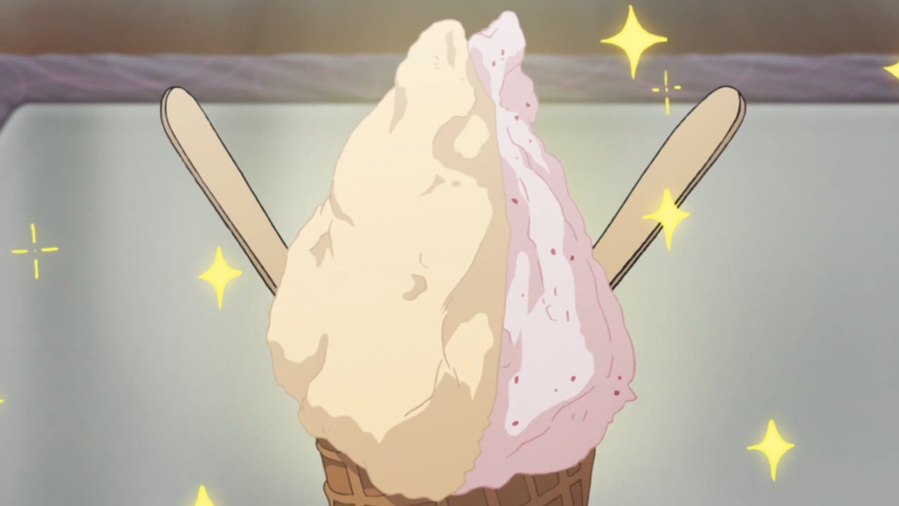 Itadakimasu Anime! - Two types of ice cream! What flavors do you think...
