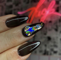 nailpornography:  Holographic pierced penis