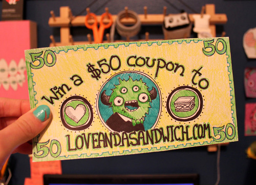 loveandasandwich: ♥ Giveaway time! ♥Win a $50 gift card eligible towards my shop or a 