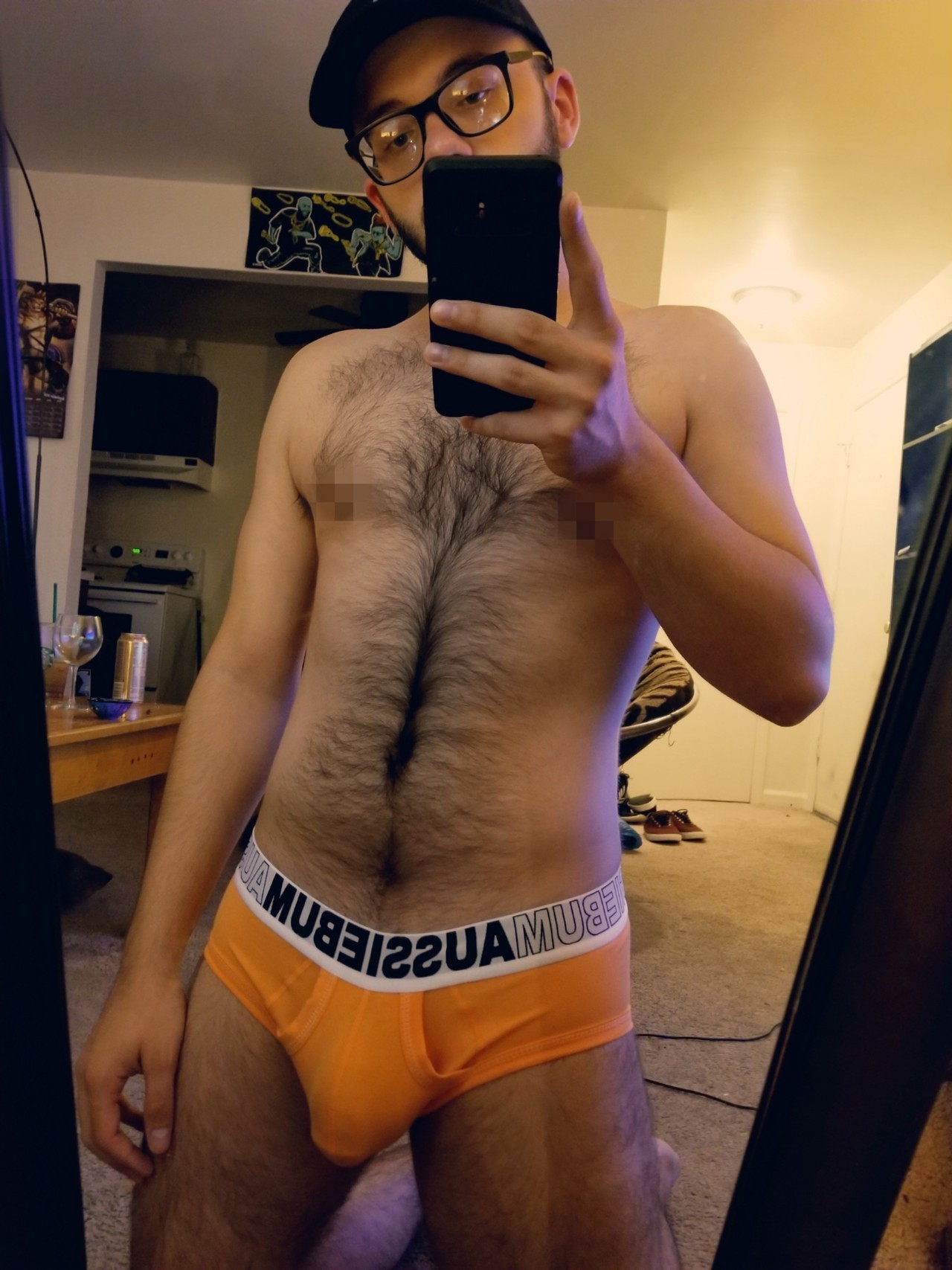 wolfysuxx: Either I have to censor the nipples on all my nudes from now on, or you could just follow my Twitter to see the raw, uncensored nip action! 😁 my username is wolfy_suxx!! 