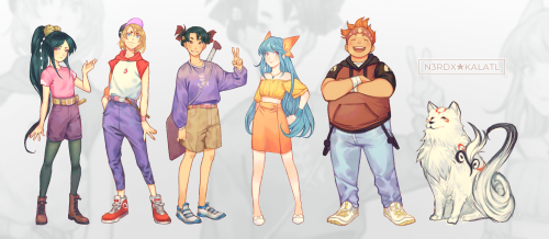 It&rsquo;s been a while since I started drawing this Modern AU of the Okamiden kids and it&rsquo;s f