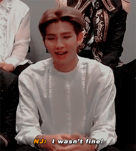 Joon: I Tore My Pants, And Coincidentally The Part Of The Song Was Though I Cry, Its Okay..