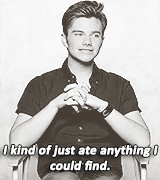 chriscolfer:   chris + food  
