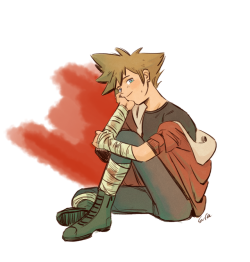 claraenced:  just a soft sora (he’s looking at riku)