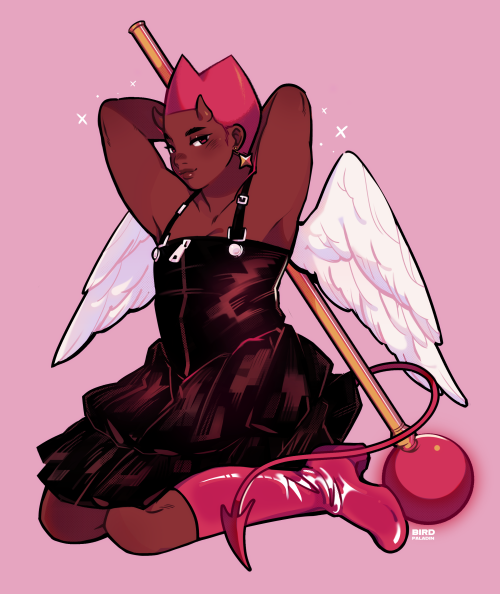 birdpaladin: my piece for an art telephone i did on twitter !! i was the last one in the telephone h