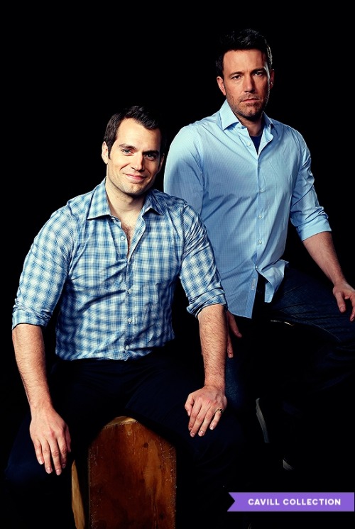 Henry Cavill & Ben Affleck - Batman v Superman Portraits by Matt Sayles