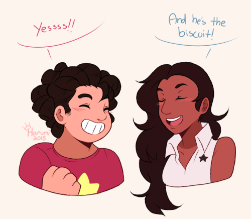 princessharumi:Commission for raptarion ~Steven and Connie are about 14 &amp; 15 in this. Steven wil