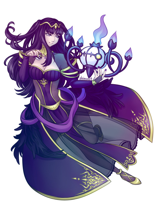 Commission of Tharja and Chandelure for my friend