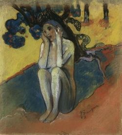 hazymoongallery:    Breton Eve - Paul Gauguin