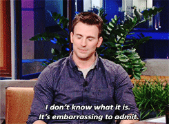 Chris is not a bike guy like Steve Rogers (x)