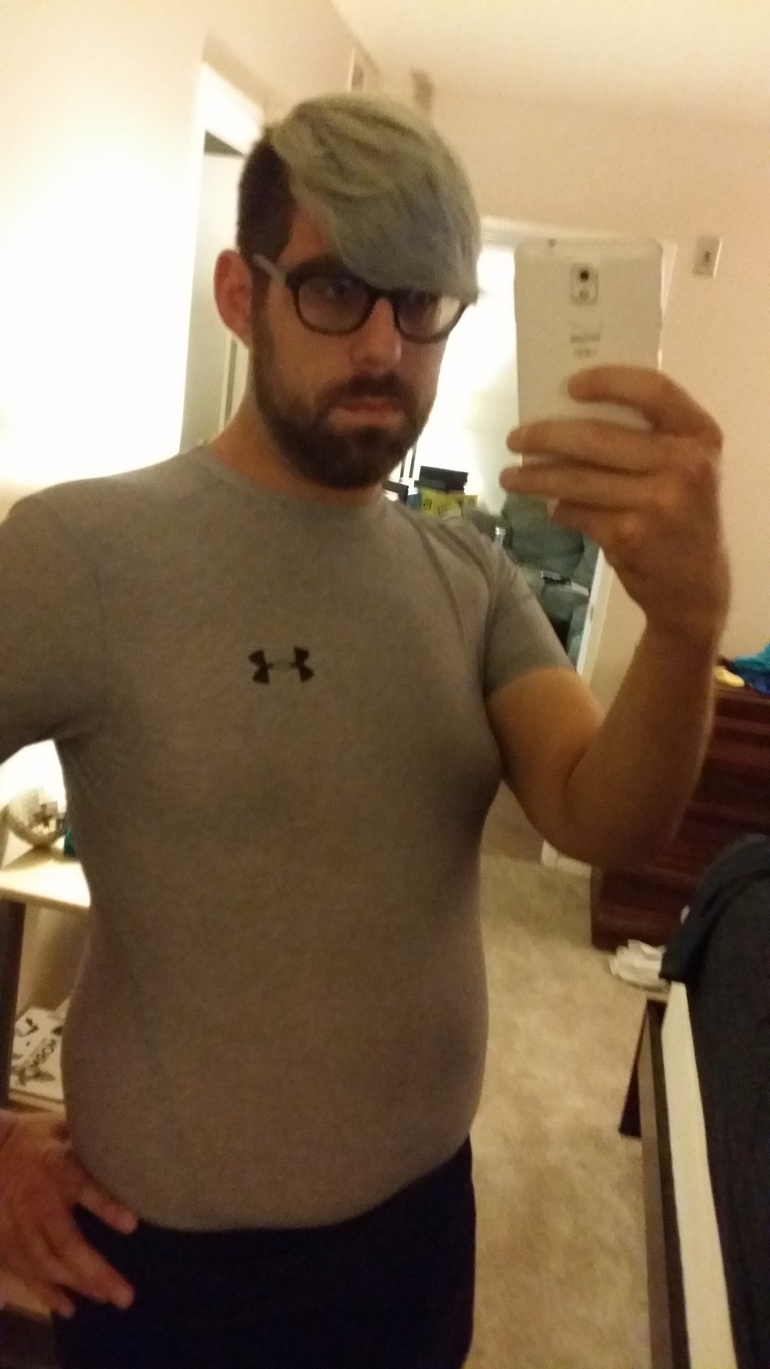 tightgearguys:  Feeling super in silver