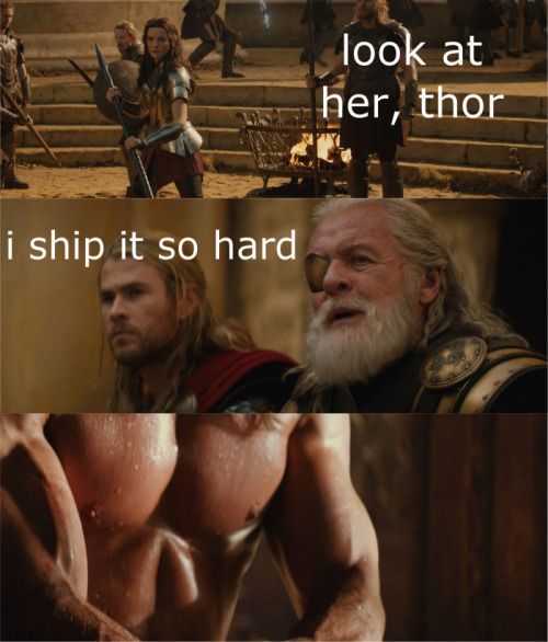 thewintersoldiersbutt: Marvel in a Nutshell: Thor: The Dark World View More: Thor, Captain America, 