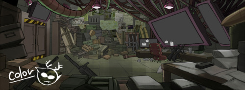 honesk1:Here’s some backgrounds I did for Hiveswap! Loft and Basement line art by wonderful environment art director Rah-san!(@rah-bop) Dammek’s hive is disgusting and dirty so I worked very hard(but i love him…!!!)   I’ve been involved with Hiveswap