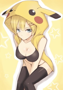 insane-pinkie-pie:  Cute pokegirl Source: http://www.pixiv.net/member_illust.php?mode=medium&illust_id=16808896