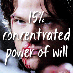 deansboyking:  spn meme: favorite quotes {2/9}  “What, you really haven’t heard of us? What kind of angel are you, we’re— we’re the freaking Winchesters.” 8.21, The Great Escapist 
