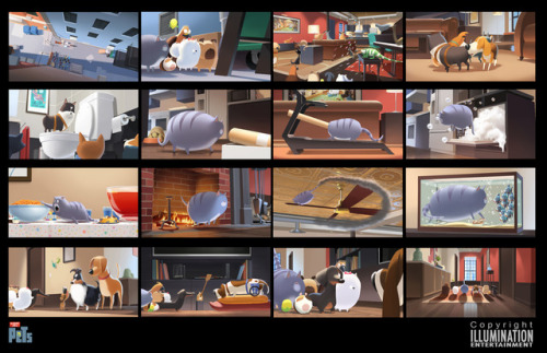  Back in 2013, I was enough lucky to join the art departement team of Secret Life of Pets. It was a 