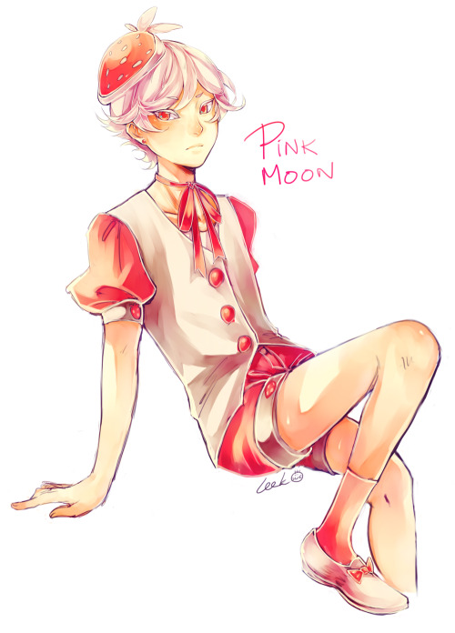 muffin gijinka based off of pink moon flavorthere is nothing muffin-like about him im sorry