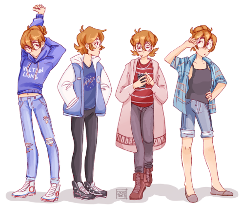 dichotomi-art:I doodled pidge in some of my own clothing just for some practice :)