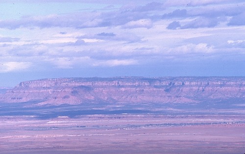 Horizontals XIV - Early Morning, Sandstone Escarpment, Southern Utah, 1977.