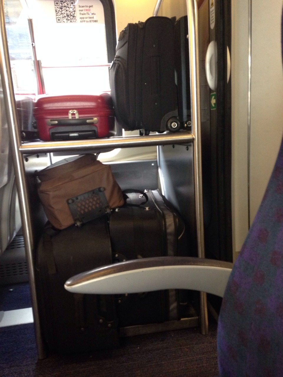 My views for the next hour, traveling to a Munch.