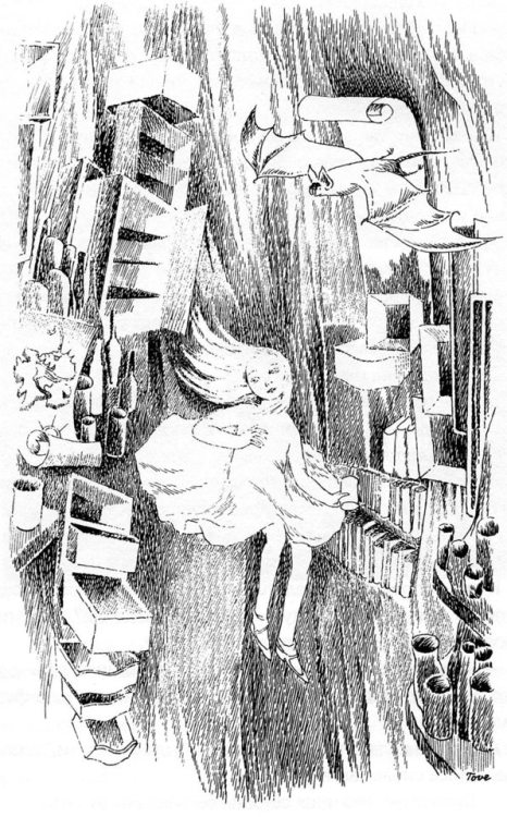 Tove Jansson aka Tove Marika Jansson (Finnish, 1914-2001, b. Helsinki, Finland) - Illustrations for 