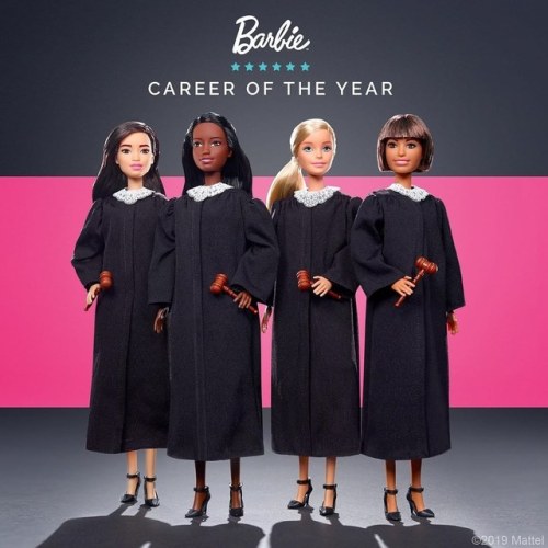 dollsofcolourheckyes:this year, Barbie adds Judge to her long list of careers!