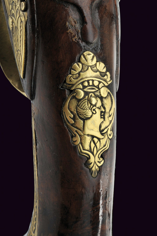 A pair of flintlock pistols signed “C. Nicoli”, Northern Italy, late 18th century.