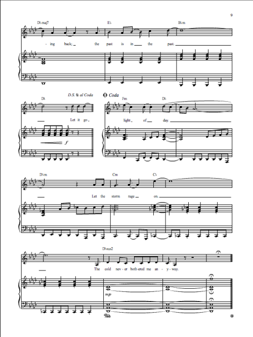 lettingdownhair: alternativecheese: Let It Go sheet music! You are welcome :D THANK YOU I love you a