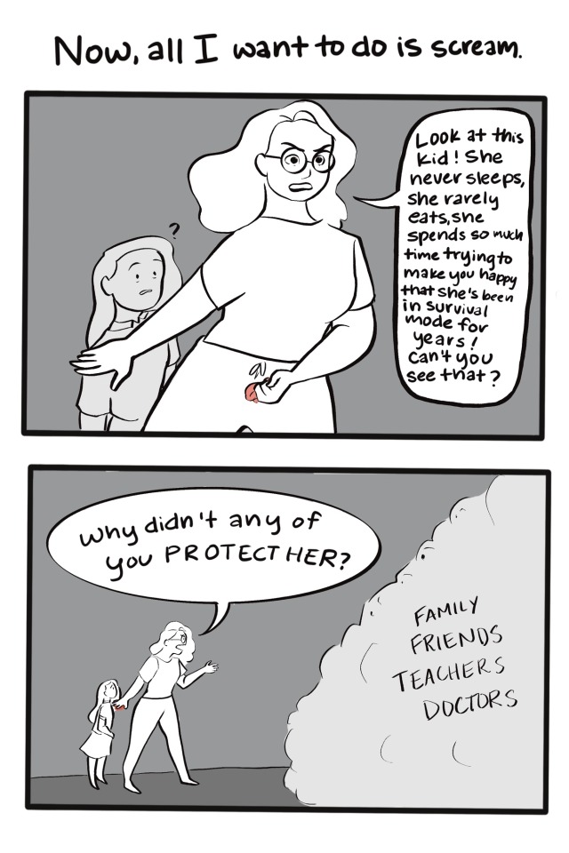 lateforcakes:big ole comic about adult ADHD diagnosis + big feelings + making sure childhood me is okay