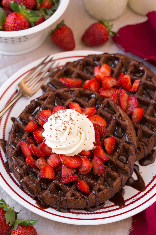 foodffs:Chocolate Cake Mix Waffles (only 4 Ingredients)Really nice recipes. Every hour.