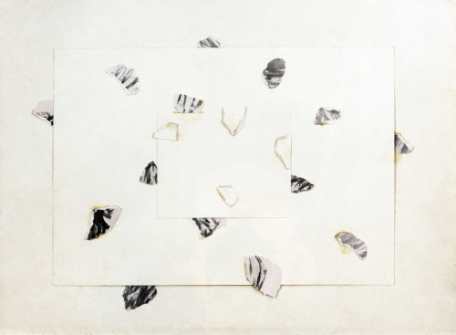 Giulio Paolini, Untitled, (collage on paper), 1973 [Private collection. Fondazione Marconi, Milano. 