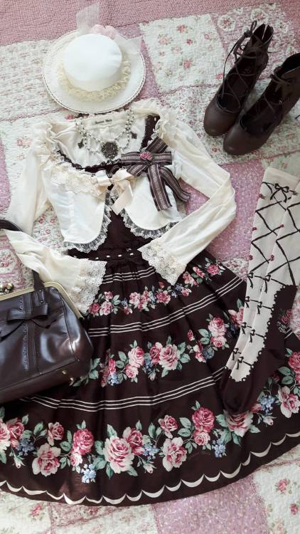 soophje - A coord with my Marine Rose JSKJSK, OTKs, Bag, Bow and...