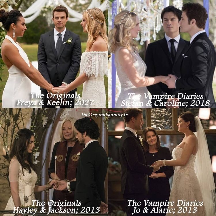 The Vampire Diaries Alaric and Jo's Wedding Pictures