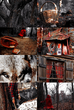 ibuzoo: 1000 Picspams Challenge | #62Fairytale Aesthetics | Little Red Riding Hood by The Brothers Grimm fear makes the wolf bigger than he is 
