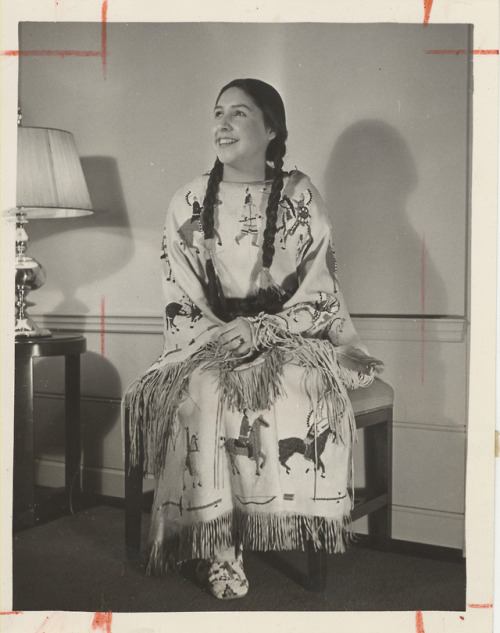 A cum laude graduate of Mount Holyoke College, student Evelyn Yellow Robe is pictured here in the &l