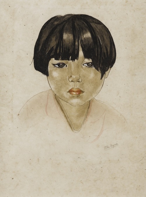 Alix Ayme ( 1894 - 1984)“Portrait of a Young Vietnamese Girl”,circa 1930s