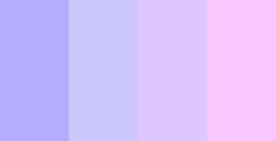 color-palettes:  Grunge - Submitted by aradiamegid0s #B3ACFF #CDC7FF #DEC7FF #F8C7FF