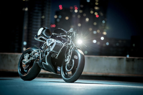 Heavy Breathing: A turbo’d Harley Street from Cherry&rsquo;s via Bike EXIFMore bikes here.