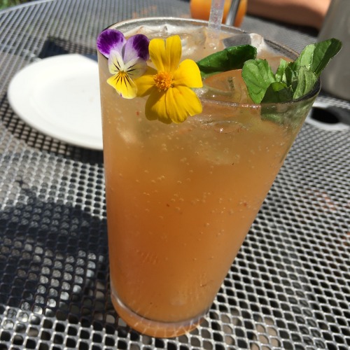 purrfectpeach: Peach basil soda kinda day