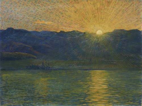 thunderstruck9:  Ernst Geiger (Swiss, 1876-1965), Sonnenuntergang [Sunset], 1904. Oil on canvas, 46 x 61 cm. 