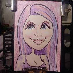 Caricature of my lady  #art #drawing #purple