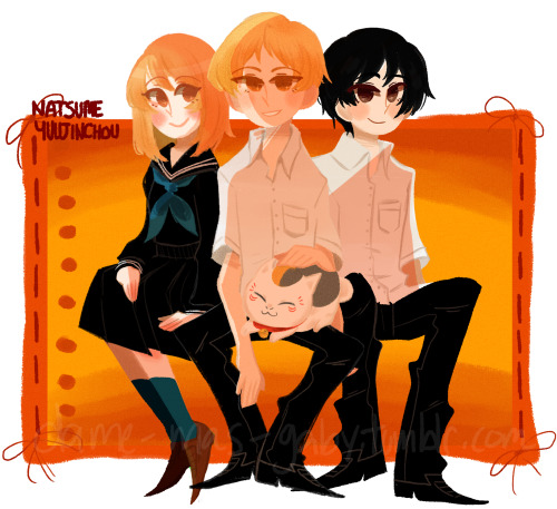 dame-mas-gaby:have some natsume yuujinchou babies!the yokai trio mhmm