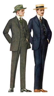 Men’s fashion, 1915-1917