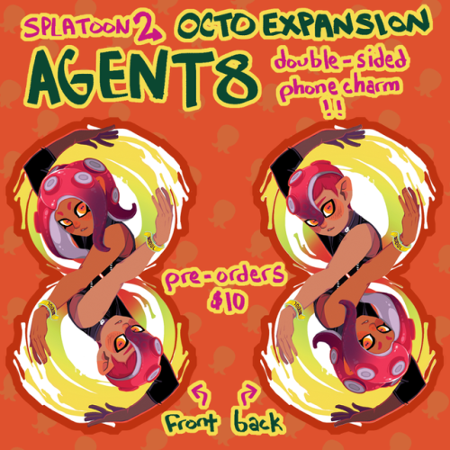 Here’s another pre-order for you all! Agent 8 from Splatoon!They’re $10 each, not including shipping