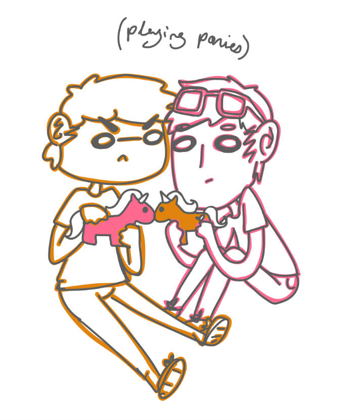 sonnibun:  Michael found a new friend to play with, Gav 