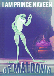 Top 10 Disney guys ➜ Naveen (in no particular order)“ I am Naveen, Prince of Maldonia, and she is Ti